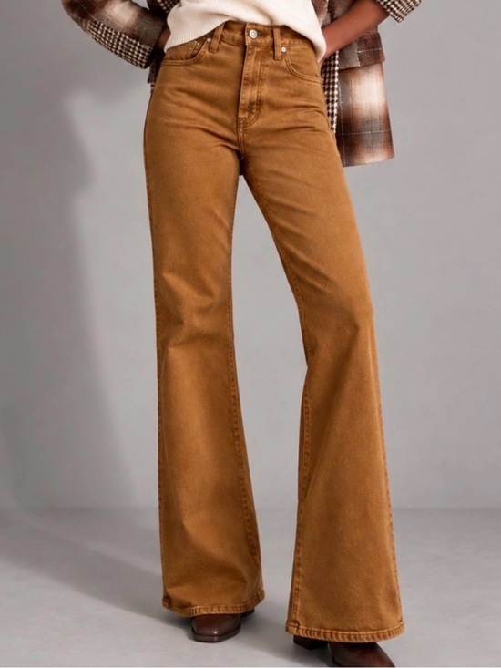 Madewell Denim - MADEWELL Flea Market Flare Brown High Rise Jeans Size 25
